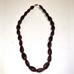 Honduran Artisan Necklace 
Brown tone Beads 8‎ inches